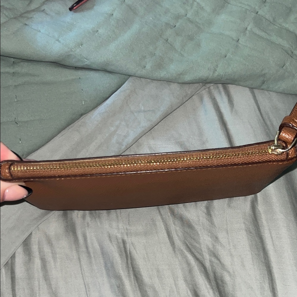 Coach Brown Leather Wallet/ Clutch - Picture 6 of 7